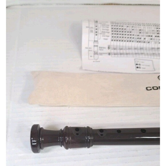Conjurer German Fingering 8-Hole Descant Recorder ABS Brown w/ Sleeve & Chart - Picture 5 of 5